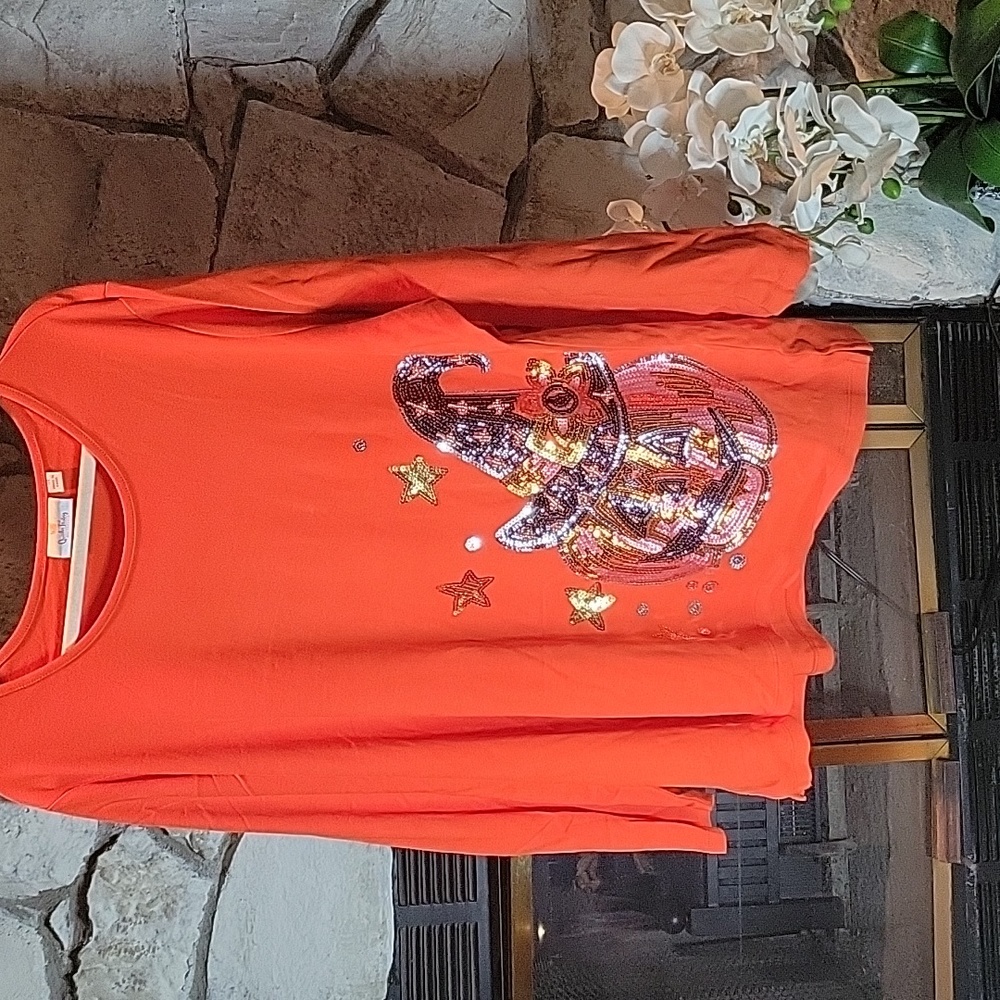 Quacker Factory 🎃 Halloween Top 3x Like new! - Picture 7 of 7